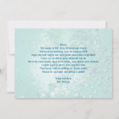 Begrüßungskarte des tropischen Ozeans Einladung (Rückseite)