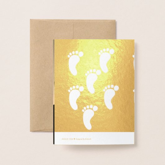 Begrüßungskarte Folienkarte (Rückseite mit Umschlag)