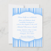 Begrüßungskarte für Baby Boy Blue Party Foto Einladung (Rückseite)