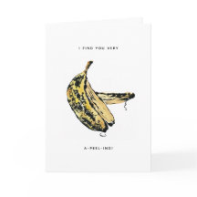 Begrüßungskarte für Banana Peel Valentine
