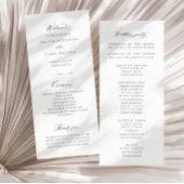 Begrüßungskarte für das offizielle Programm