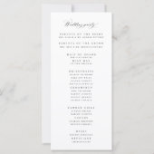 Begrüßungskarte für das offizielle Programm (Rückseite)