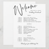 Begrüßungskarte für das Wochenende Einladung (Vorne/Hinten)