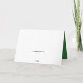 Begrüßungskarte für den Weihnachtsmann Feiertagskarte (Rückseite)