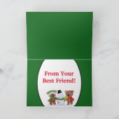 Begrüßungskarte für den Weihnachtsmann Feiertagskarte (Innenseite)