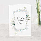 Begrüßungskarte für die orchide Mutter Karte (Vorderseite)