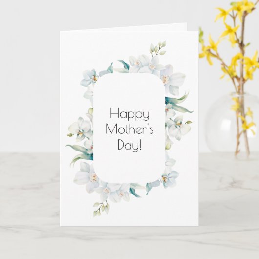 Begrüßungskarte für die orchide Mutter Karte (Gelbe Blume)