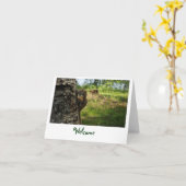 Begrüßungskarte für Eichhörnchen Karte (Gelbe Blume)