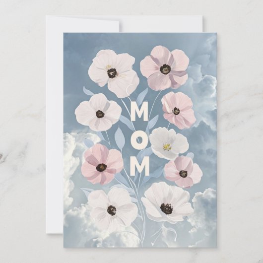 Begrüßungskarte für lebendige Blumenmütter Feiertagskarte (Vorderseite)