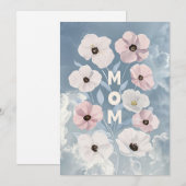 Begrüßungskarte für lebendige Blumenmütter Feiertagskarte (Vorne/Hinten)