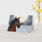 Begrüßungskarte für Pferde, Verlust des Heimtierpf Karte (Gelbe Blume)