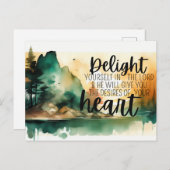 Begrüßungskarte für Scripte Postkarte (Vorne/Hinten)