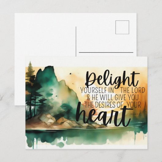 Begrüßungskarte für Scripte Postkarte (Vorne/Hinten)