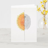 Begrüßungskarte für Sonne und Mond Karte (Gelbe Blume)