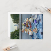 Begrüßungskarte für Tee-Party Karte (Vorderseite/Rückseite Beispiel)