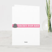 Begrüßungskarte für Tee und Cakes Karte (Rückseite)