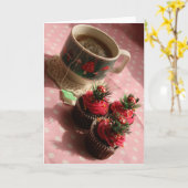 Begrüßungskarte für Tee und Cakes Karte (Gelbe Blume)