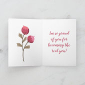 Begrüßungskarte für Transgender Transition Karte (Innenseite)