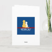 Begrüßungskarte für Weihnachtsfeier Karte (Rückseite)