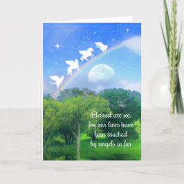 Begrüßungskarte, Regenbogen, gesegnet sind wir Karte