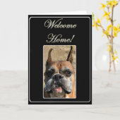 Begrüßungskarte von Welcome Zuhause boxer Karte (Gelbe Blume)