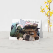 Begrüßungskarte von Zuhause Soldier Boxer Karte (Gelbe Blume)