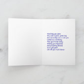 Begrüßungskarten für Babyschwester Karte (Innenseite)