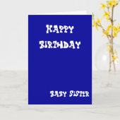 Begrüßungskarten für Babyschwester Karte (Gelbe Blume)