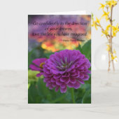 Begrüßungskarten mit Inspiration - farbenfrohe Blu Karte (Gelbe Blume)