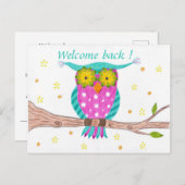 Begrüßungskeule der Lehrerin von hinten in der Sch Postkarte (Vorne/Hinten)