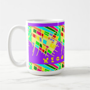 Begrüßungskunst und Nachricht von Zuhause britash Kaffeetasse