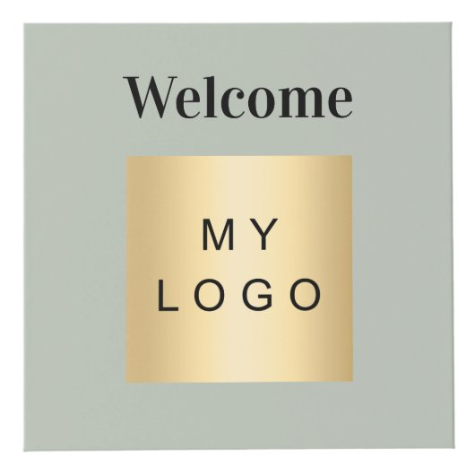 Begrüßungslogo QR-Code für olivgrüne Menütabelle Würfel (Vorderseite)