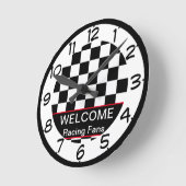 Begrüßungslüfter für das Rennen im Auto: nummerier Runde Wanduhr (Winkel)