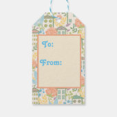 Begrüßungsmarken auf Zuhause Geschenkanhänger (Rückseite)