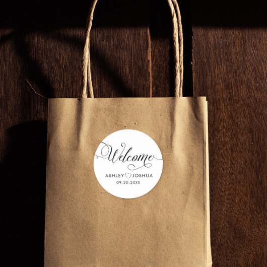 Begrüßungsmarken für Begrüßungsmarken im Hotel Runder Aufkleber