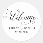 Begrüßungsmarken für Begrüßungsmarken im Hotel Runder Aufkleber (Vorderseite)