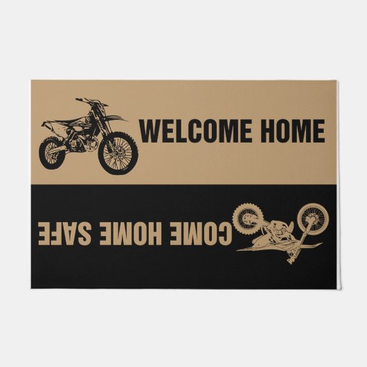 Begrüßungsmatte, Bikergeschenk, Zuhause-Doormat Fußmatte (Vorderseite)