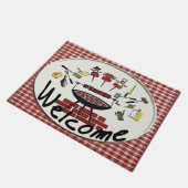 Begrüßungsmatte, GRILLEN Fußmatte (Schrägansicht)