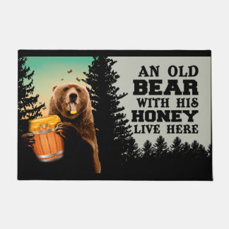 Begrüßungsmatte, Honey Doormat, Bärengeschenk Fußmatte