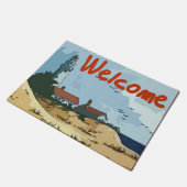 Begrüßungsmatte, Leuchtturm Fußmatte (Schrägansicht)