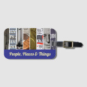 Begrüßungsmotive einer Meeting-Erholung Gepäckanhänger (Vorderseite (Horizontal))