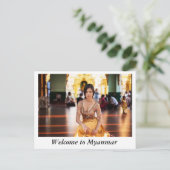 Begrüßungsmyanmar Postkarte (Stehend Vorderseite)