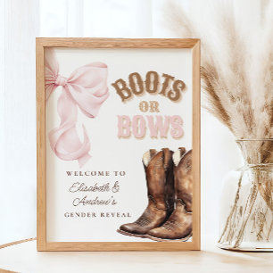 Begrüßungspaket für Stiefel oder Bows Gender Revea Poster