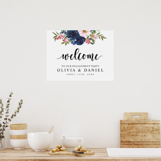 Begrüßungspalette für die Blaugrün-Anhängerin Poster (Küche)