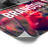 Begrüßungspalette für Sign Poppy Foto Memorial Pos Poster (Ecke)