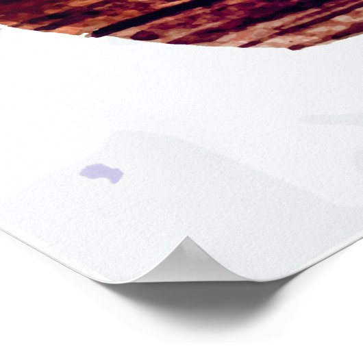 Begrüßungspapier für Wasserfarbenboote Poster (Ecke)