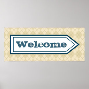 Begrüßungspapier Poster