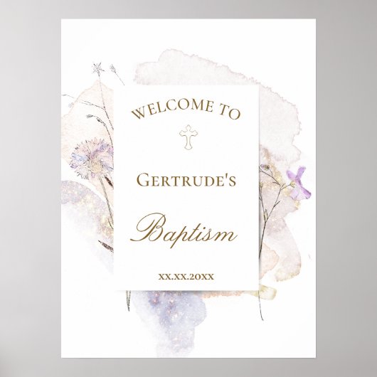 Begrüßungspapier Poster (Vorne)