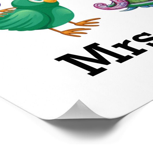 Begrüßungspapier Poster (Ecke)