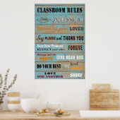 Begrüßungspapier und Klassenregeln Poster (Küche)